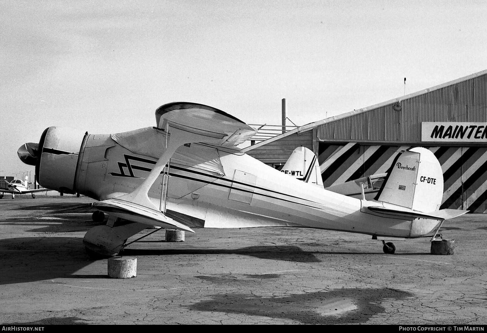 Aircraft Photo of CF-DTE | Beech D17S | AirHistory.net #197374