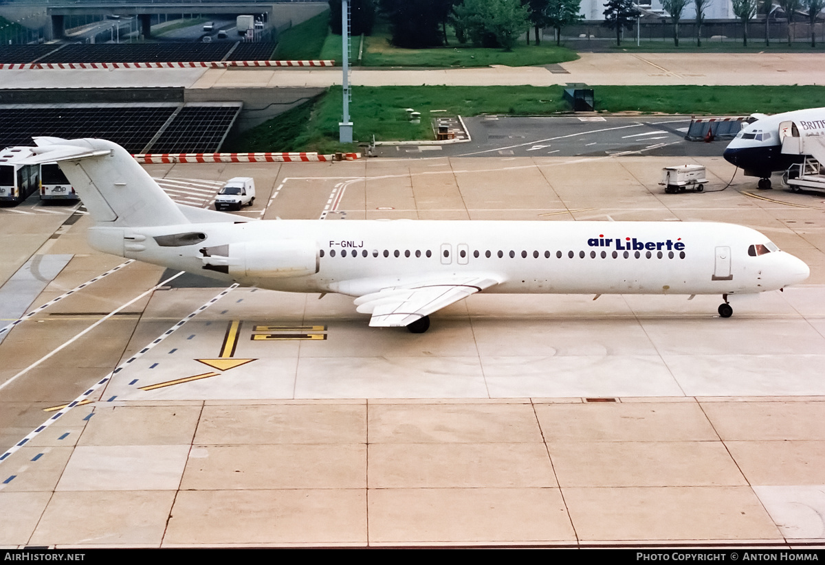 Aircraft Photo of F-GNLJ | Fokker 100 (F28-0100) | Air Liberté | AirHistory.net #197408