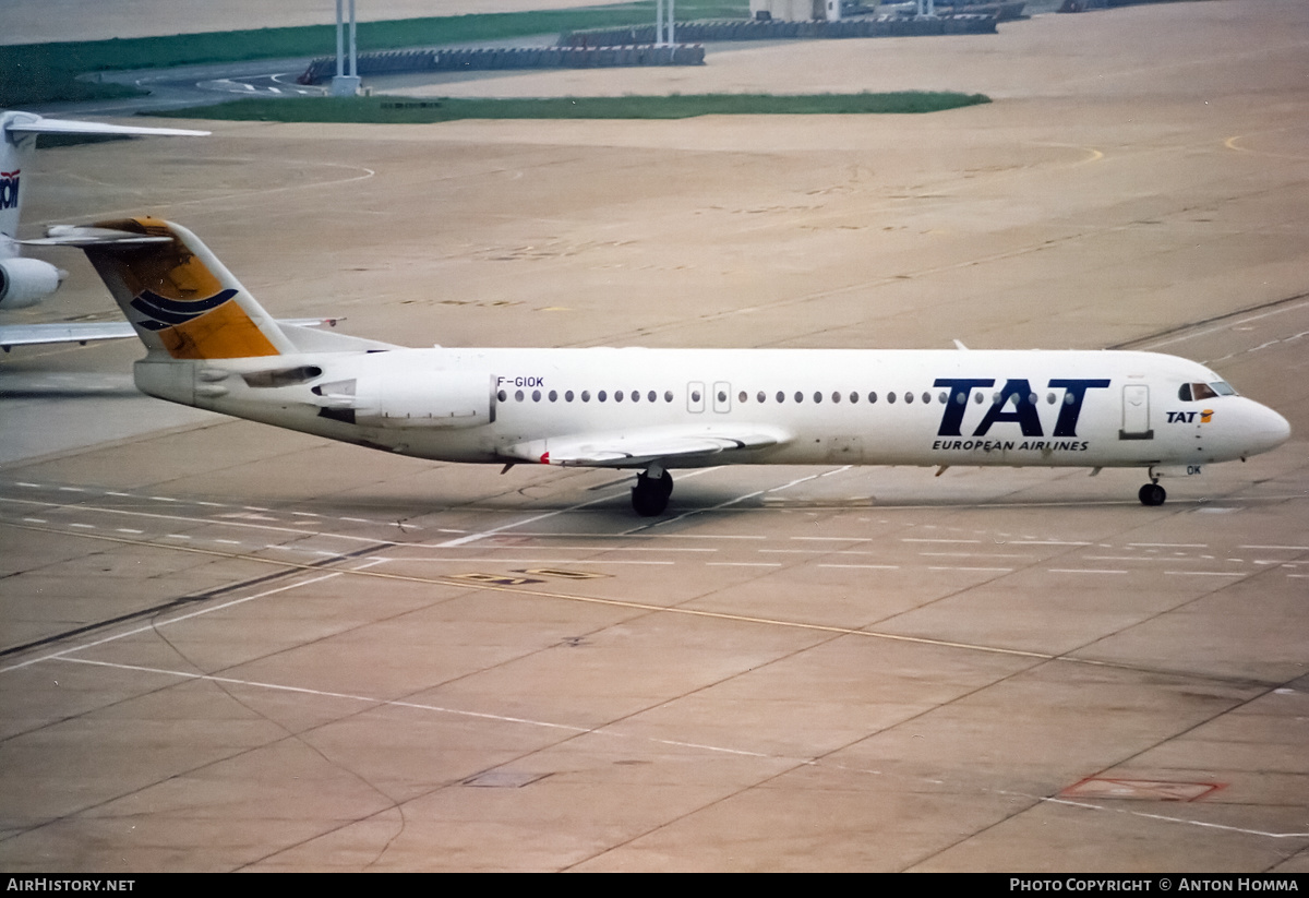 Aircraft Photo of F-GIOK | Fokker 100 (F28-0100) | TAT European Airlines | AirHistory.net #197418