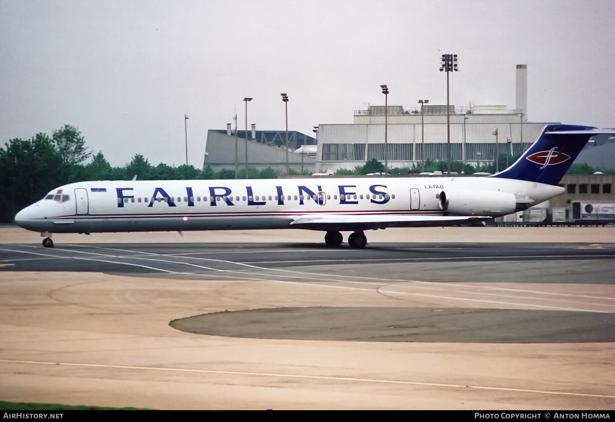 Aircraft Photo of LX-FAB | McDonnell Douglas MD-81 (DC-9-81) | Fairlines | AirHistory.net #197420