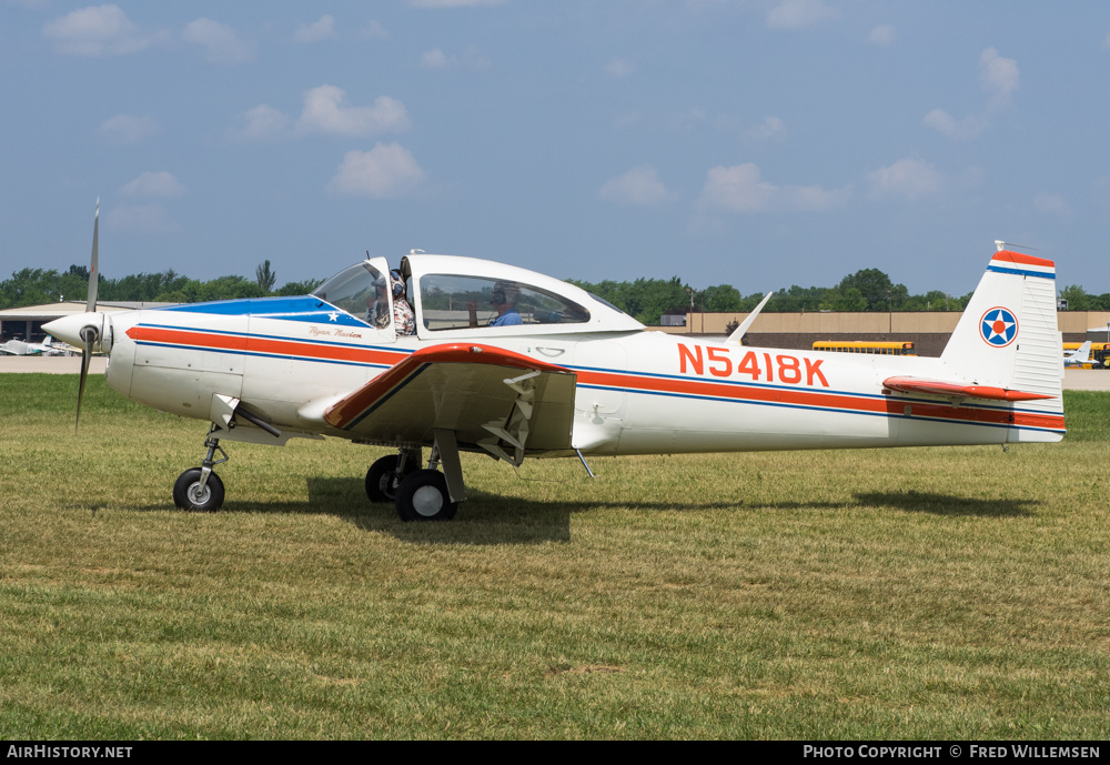 Aircraft Photo of N5418K | Ryan Navion B | AirHistory.net #197422
