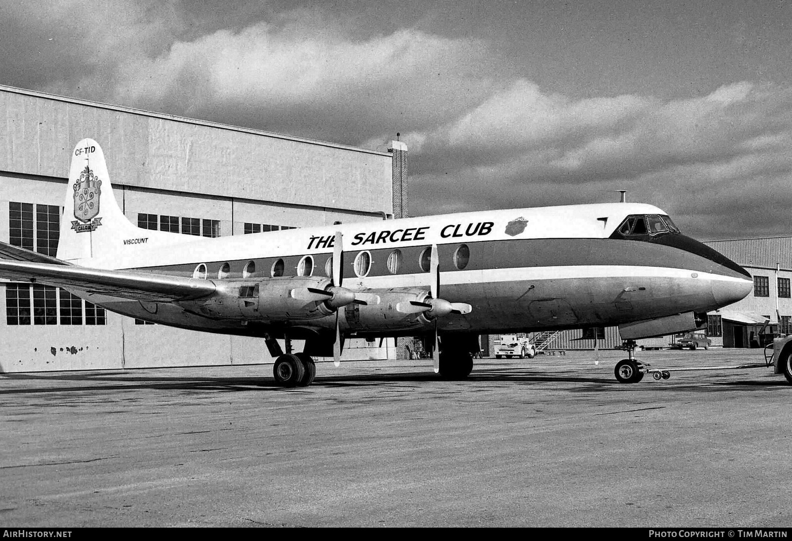 Aircraft Photo of CF-TID | Vickers 757 Viscount | The Sarcee Club | AirHistory.net #197474