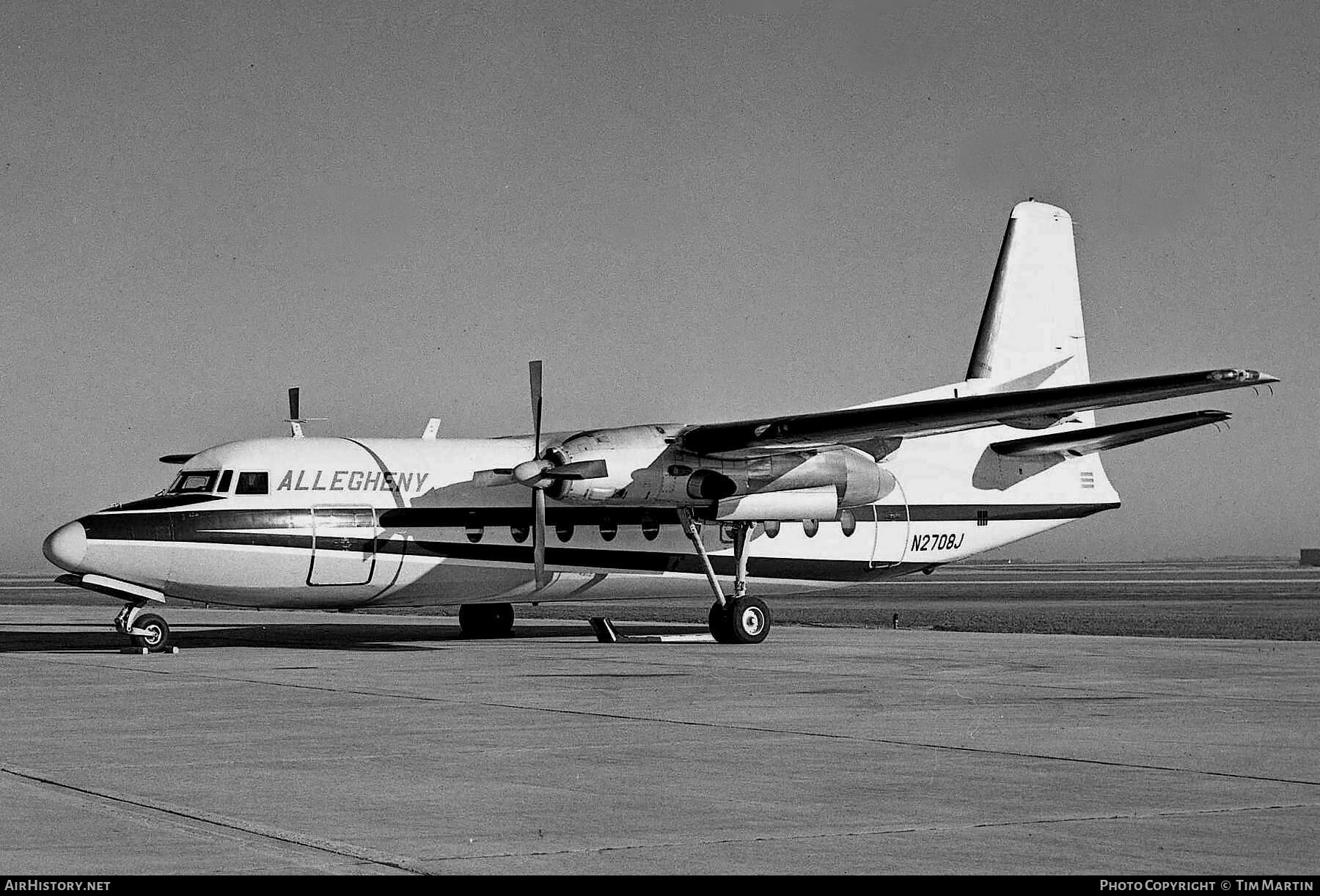 Aircraft Photo of N2708J | Fairchild F-27J | Allegheny Airlines | AirHistory.net #197490