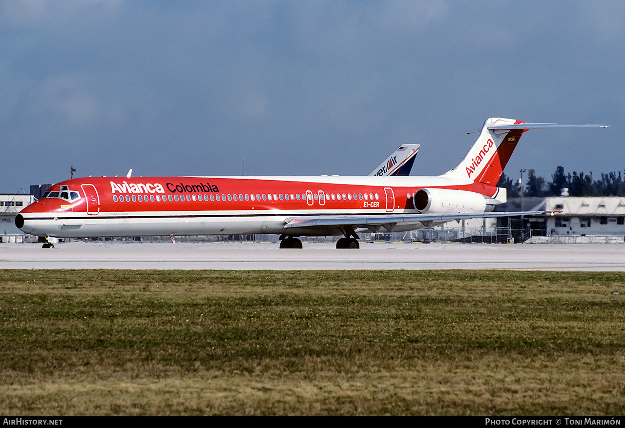 Aircraft Photo of EI-CER | McDonnell Douglas MD-83 (DC-9-83) | Avianca | AirHistory.net #197510