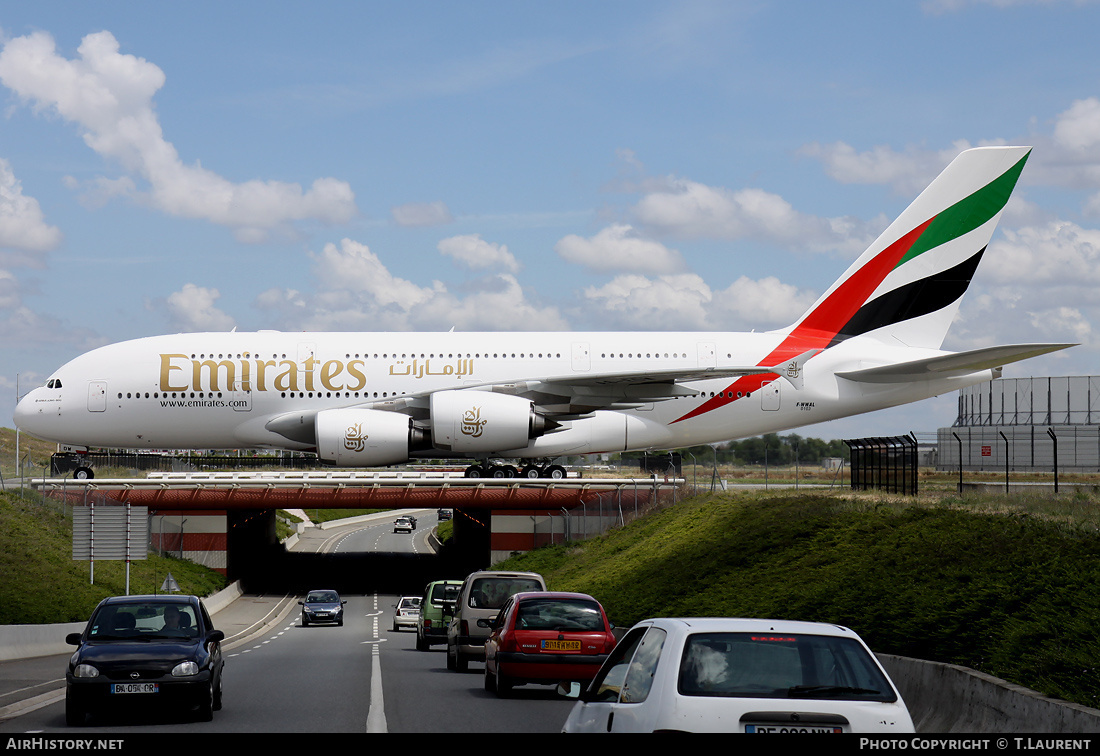 Aircraft Photo of F-WWAL | Airbus A380-861 | Emirates | AirHistory.net #197531