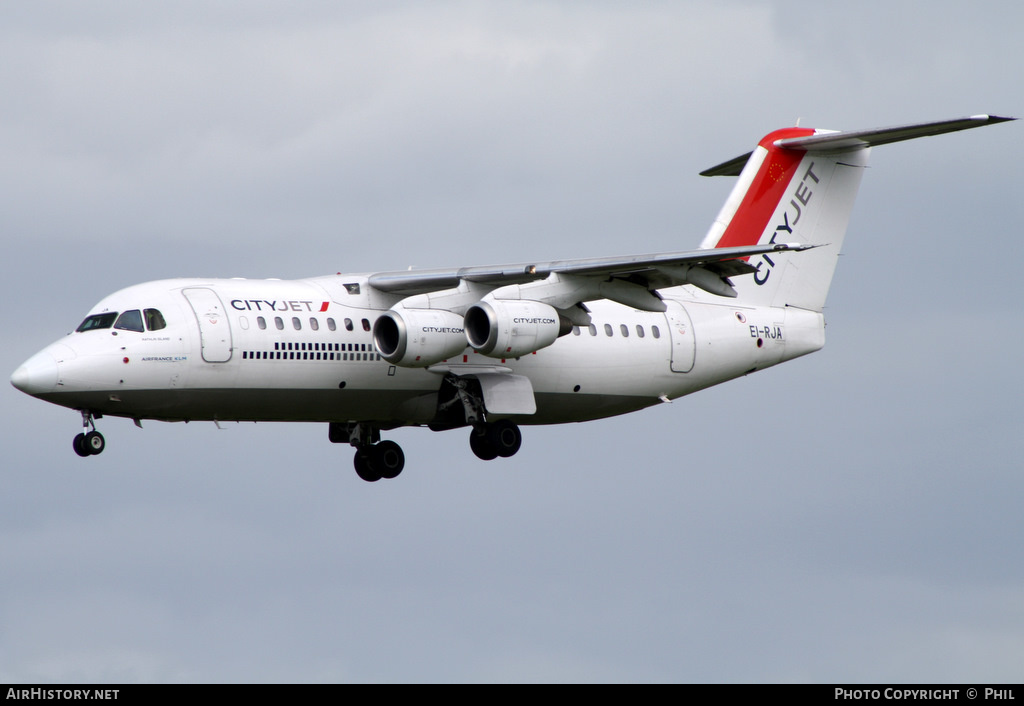 Aircraft Photo of EI-RJA | BAE Systems Avro 146-RJ85 | CityJet | AirHistory.net #197573