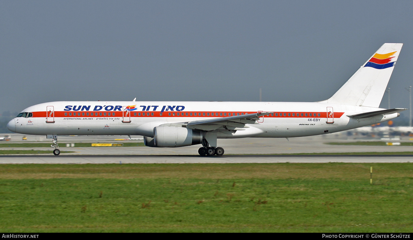 Aircraft Photo of 4X-EBY | Boeing 757-27B | Sun d'Or International Airlines | AirHistory.net #197576