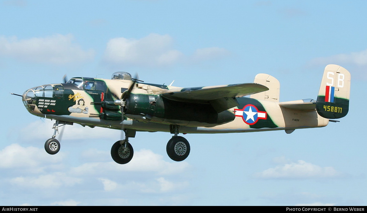 Aircraft Photo of F-AZZU / 458811 | North American B-25J Mitchell | USA - Air Force | AirHistory.net #197599