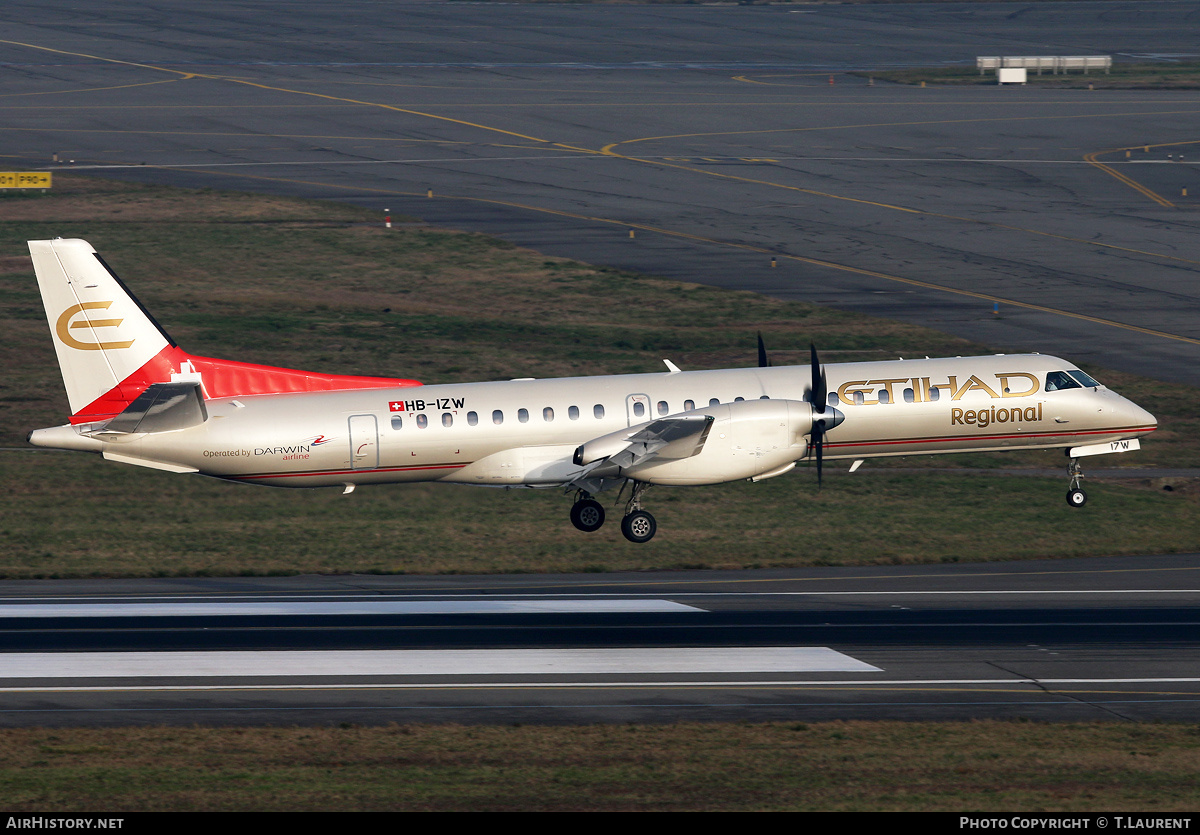 Aircraft Photo of HB-IZW | Saab 2000 | Etihad Regional | AirHistory.net #197808