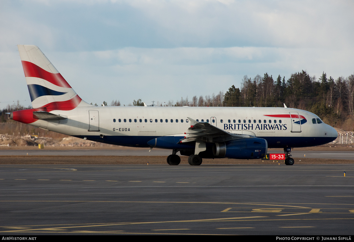 Aircraft Photo of G-EUOA | Airbus A319-131 | British Airways | AirHistory.net #197975