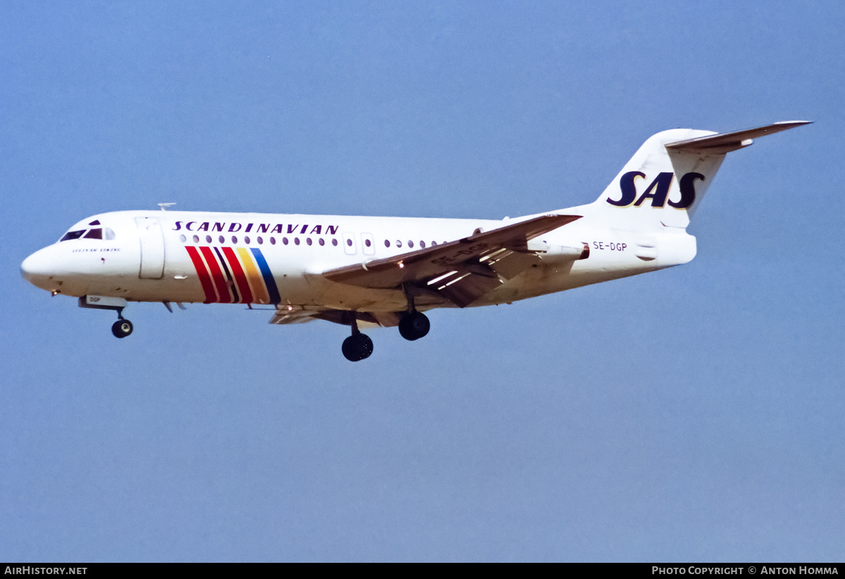 Aircraft Photo of SE-DGP | Fokker F28-4000 Fellowship | Scandinavian Airlines - SAS | AirHistory.net #198007