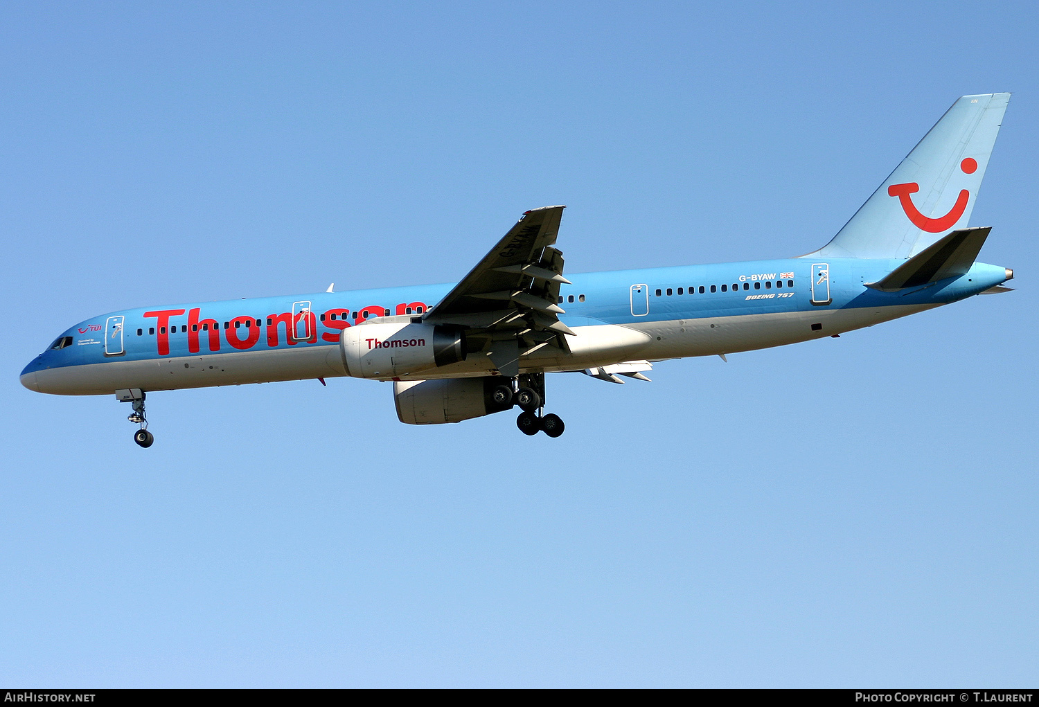 Aircraft Photo of G-BYAW | Boeing 757-204 | Thomsonfly | AirHistory.net #198011