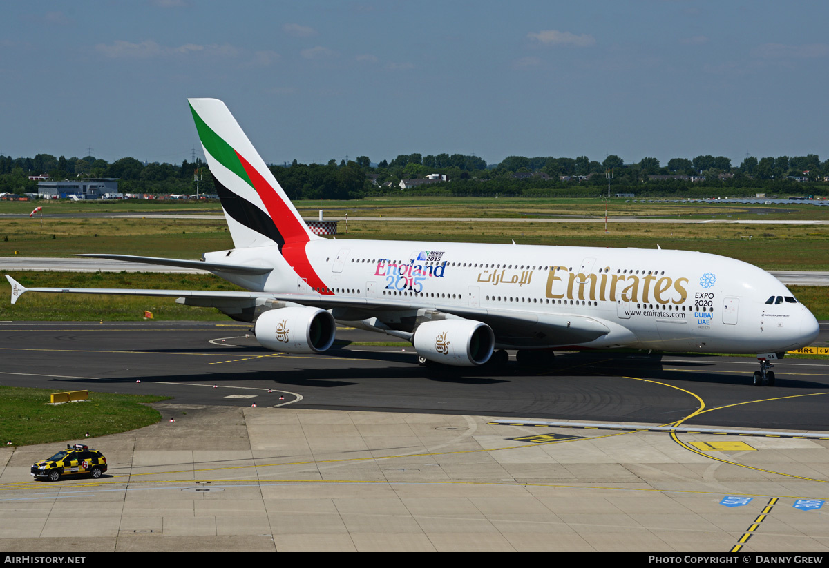 Aircraft Photo of A6-EOA | Airbus A380-861 | Emirates | AirHistory.net #198022