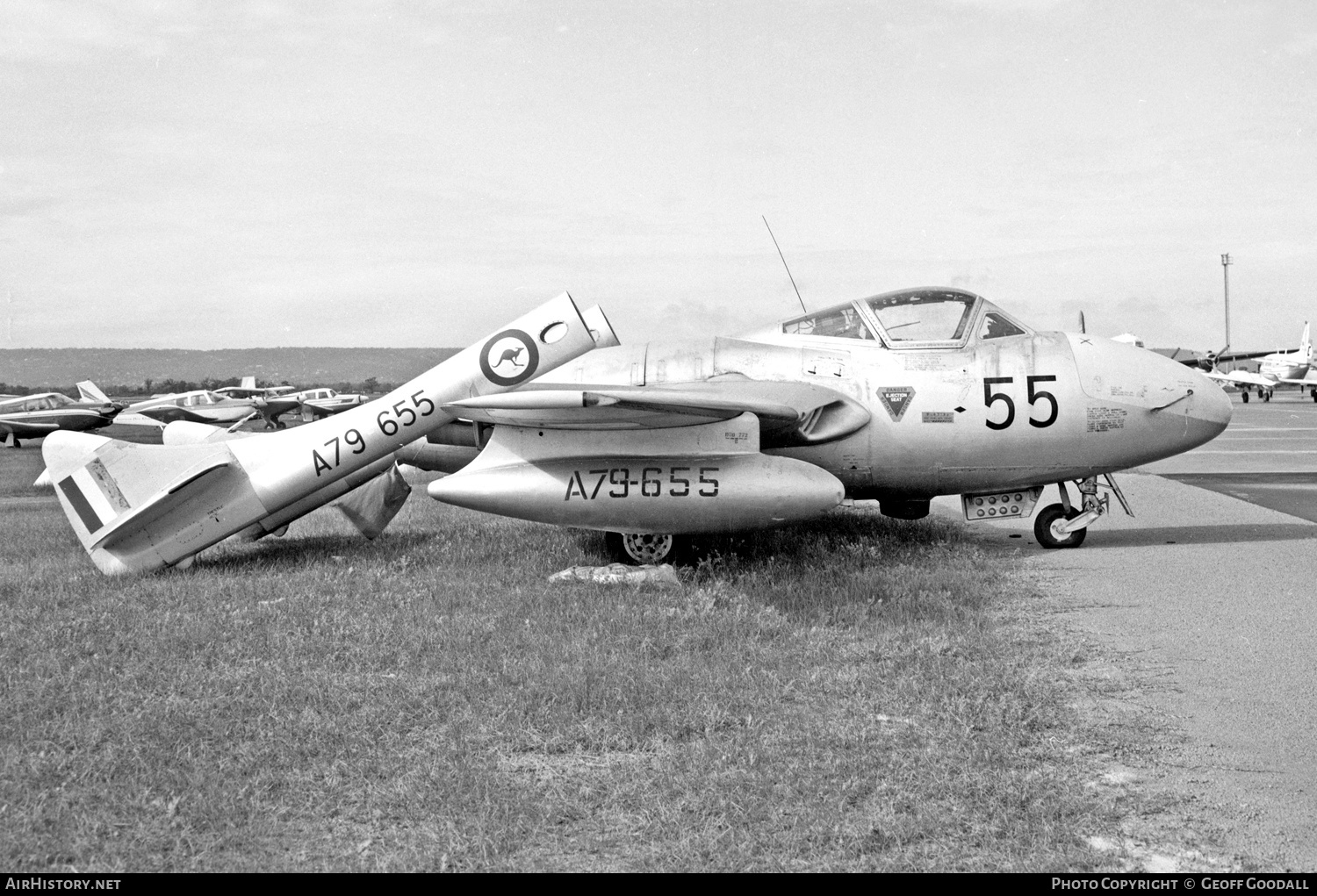 Aircraft Photo of A79-655 | De Havilland D.H. 115 Vampire T35 | Australia - Air Force | AirHistory.net #198060