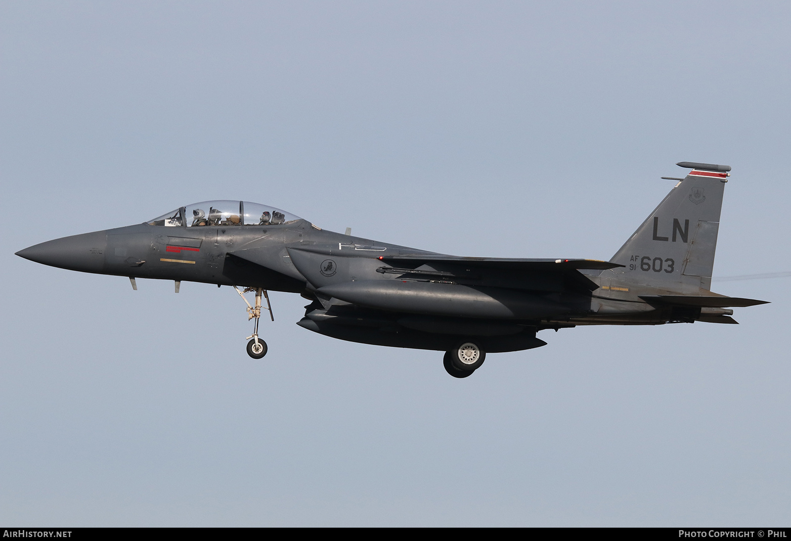 Aircraft Photo of 91-0603 / AF91-603 | McDonnell Douglas F-15E Strike Eagle | USA - Air Force | AirHistory.net #198066