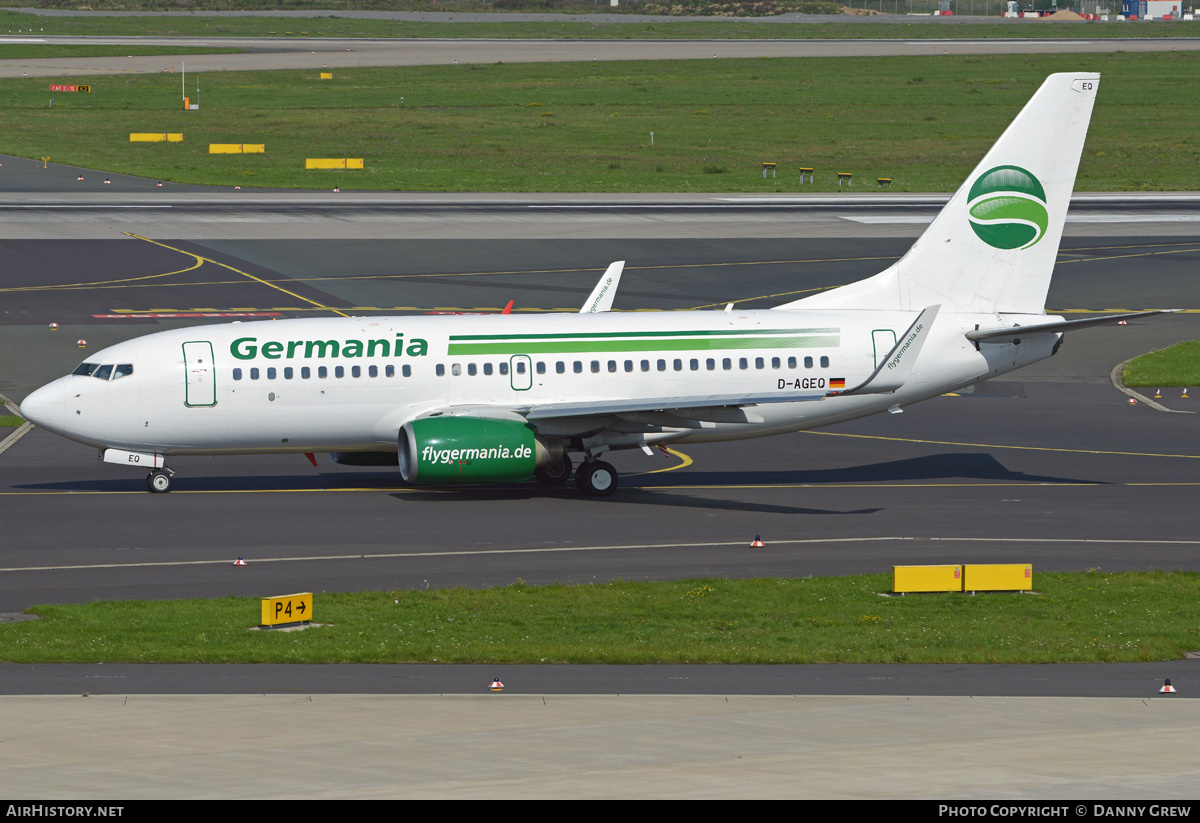Aircraft Photo of D-AGEQ | Boeing 737-75B | Germania | AirHistory.net #198090