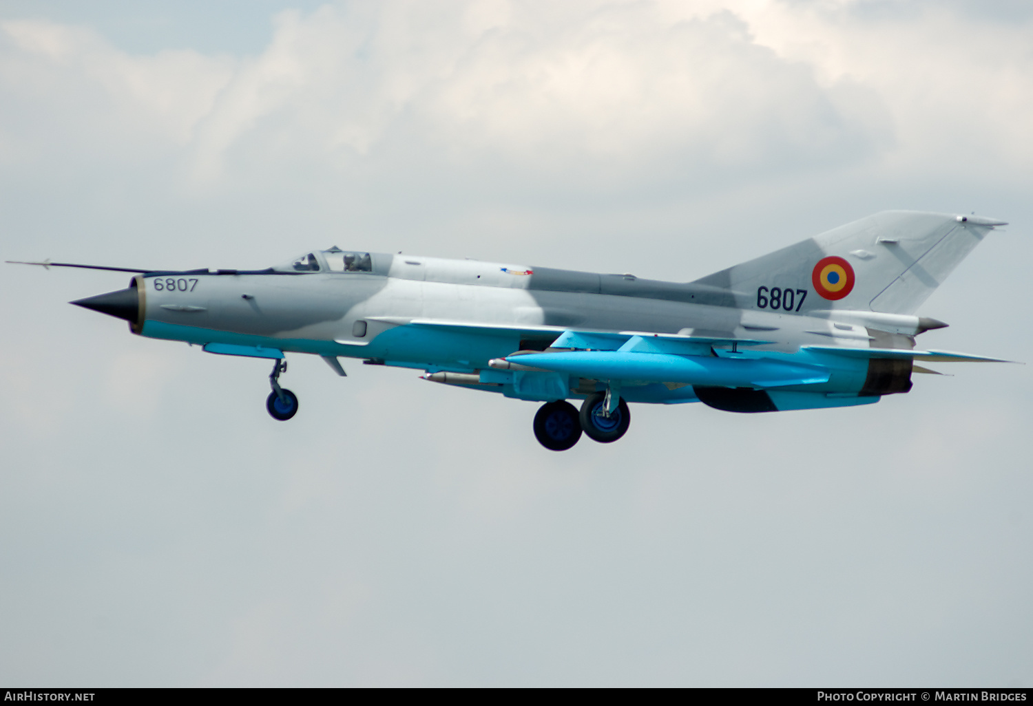 Aircraft Photo of 6807 | Mikoyan-Gurevich MiG-21MF Lancer C | Romania - Air Force | AirHistory.net #198117