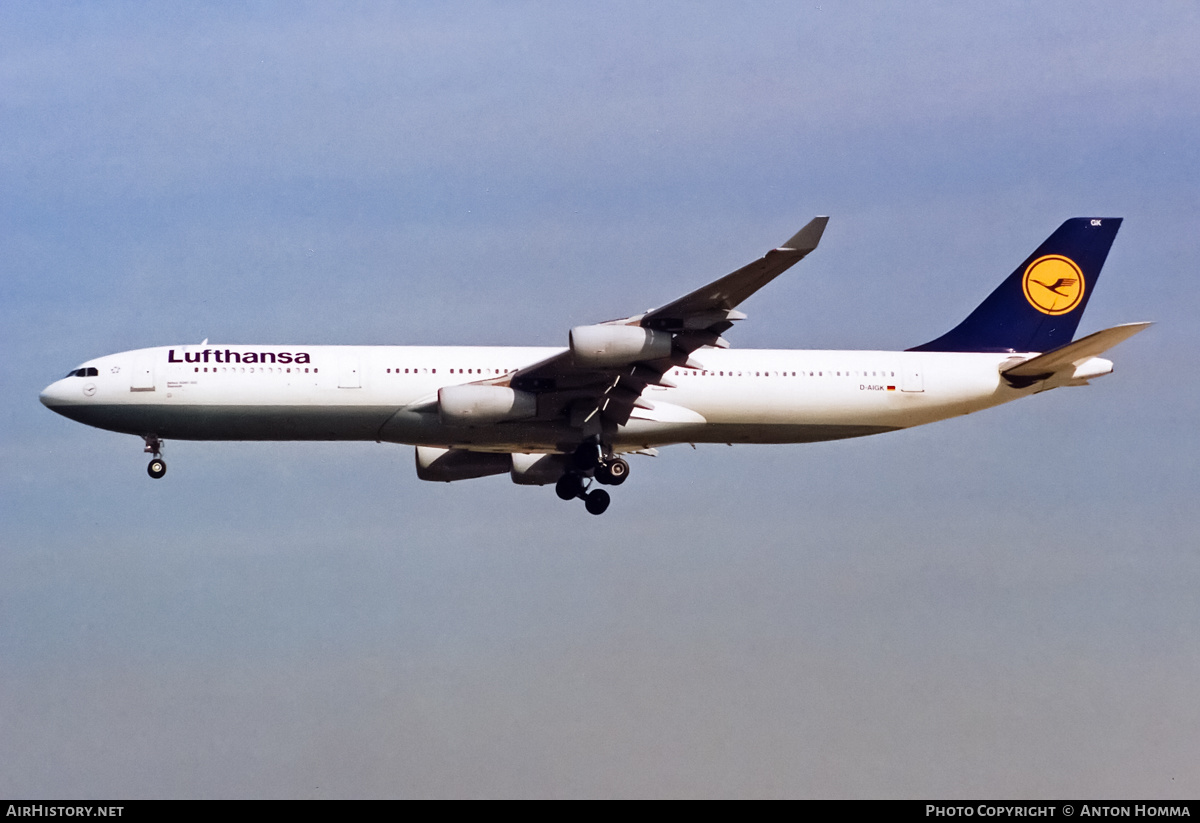 Aircraft Photo of D-AIGK | Airbus A340-311 | Lufthansa | AirHistory.net #198127
