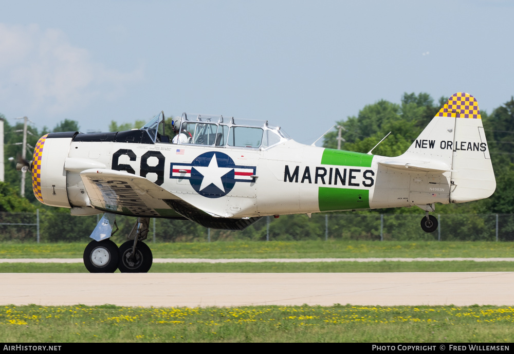 Aircraft Photo of N4983N | North American AT-6D Texan | USA - Marines | AirHistory.net #198154