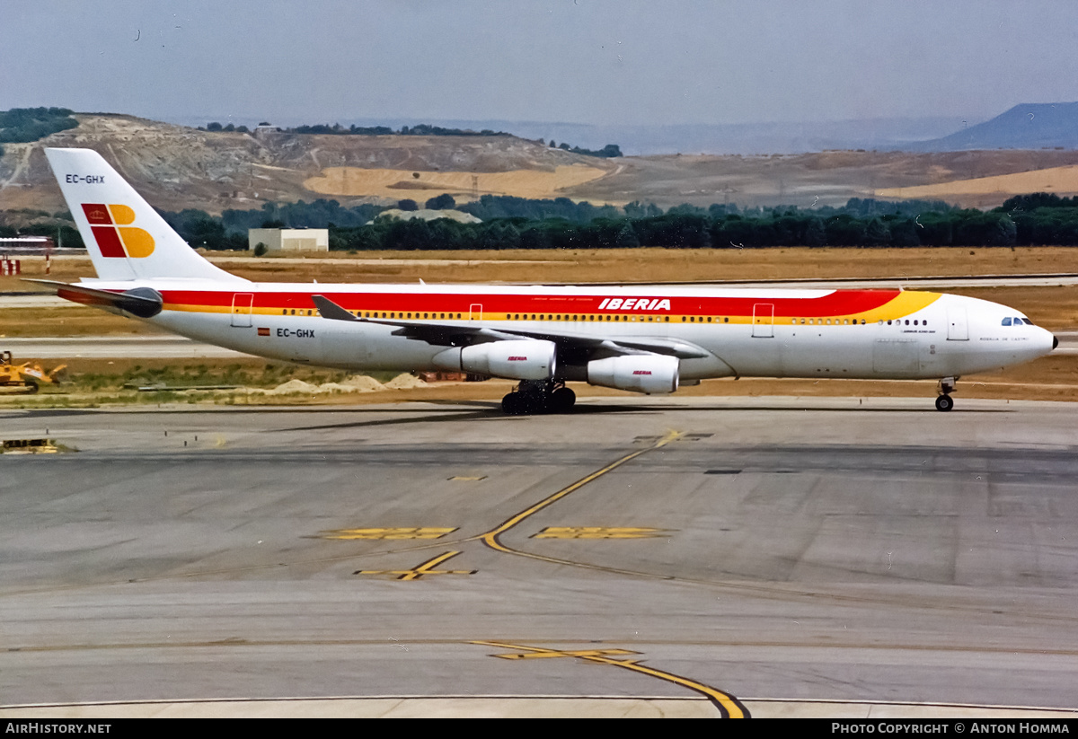 Aircraft Photo of EC-GHX | Airbus A340-313 | Iberia | AirHistory.net #198168