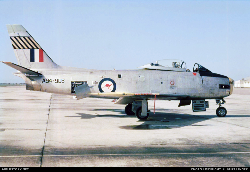 Aircraft Photo of A94-906 | Commonwealth CA-27 Sabre Mk30 | Australia - Air Force | AirHistory.net #198221