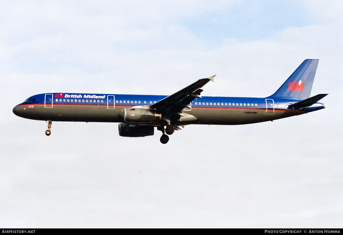 Aircraft Photo of G-MIDF | Airbus A321-231 | British Midland Airways - BMA | AirHistory.net #198240