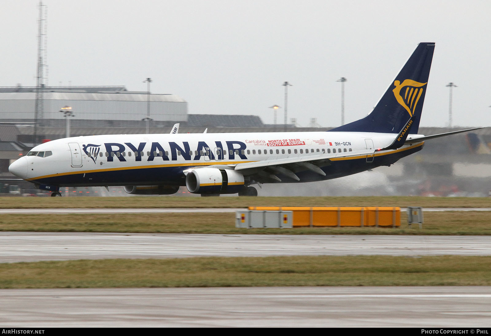 Aircraft Photo of 9H-QCN | Boeing 737-800 | Ryanair | AirHistory.net #198262