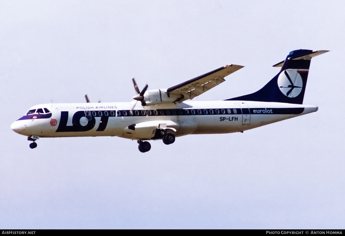 Aircraft Photo of SP-LFH | ATR ATR-72-202 | LOT Polish Airlines - Polskie Linie Lotnicze | AirHistory.net #198270