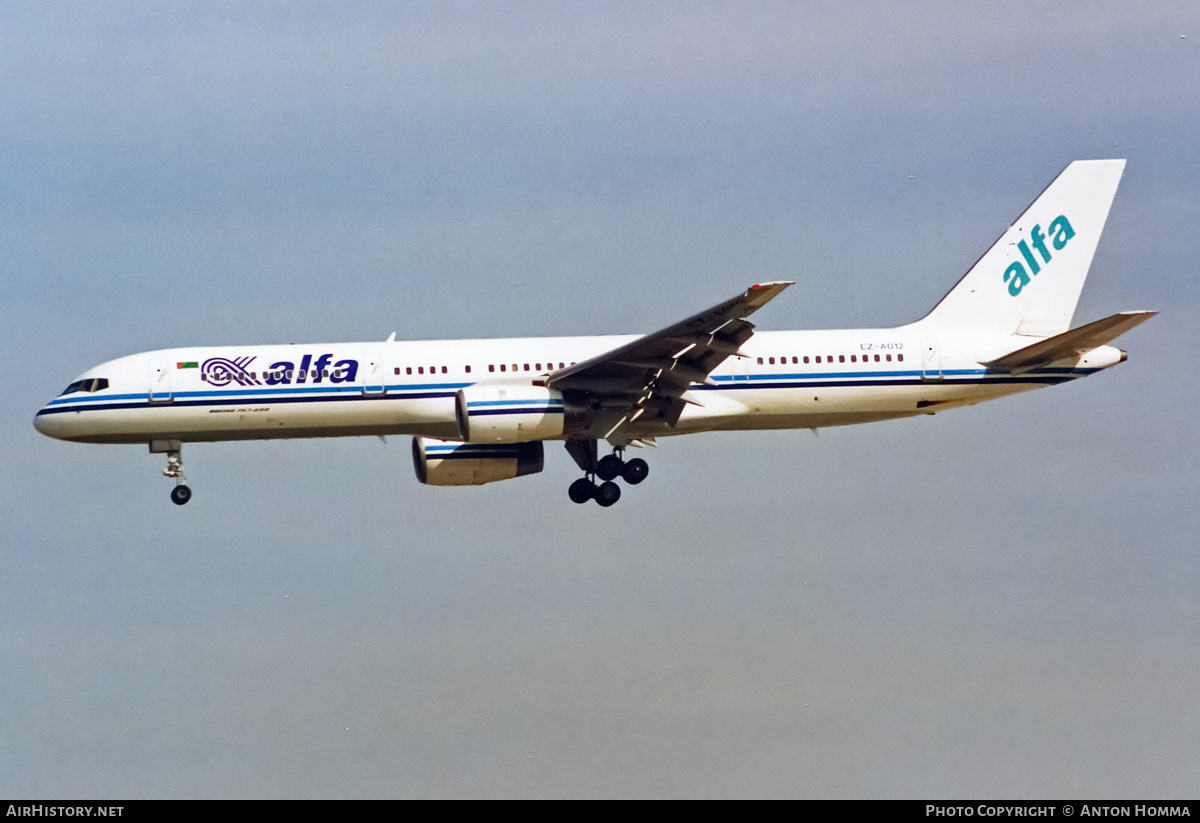 Aircraft Photo of EZ-A012 | Boeing 757-22K | Air Alfa | AirHistory.net #198271