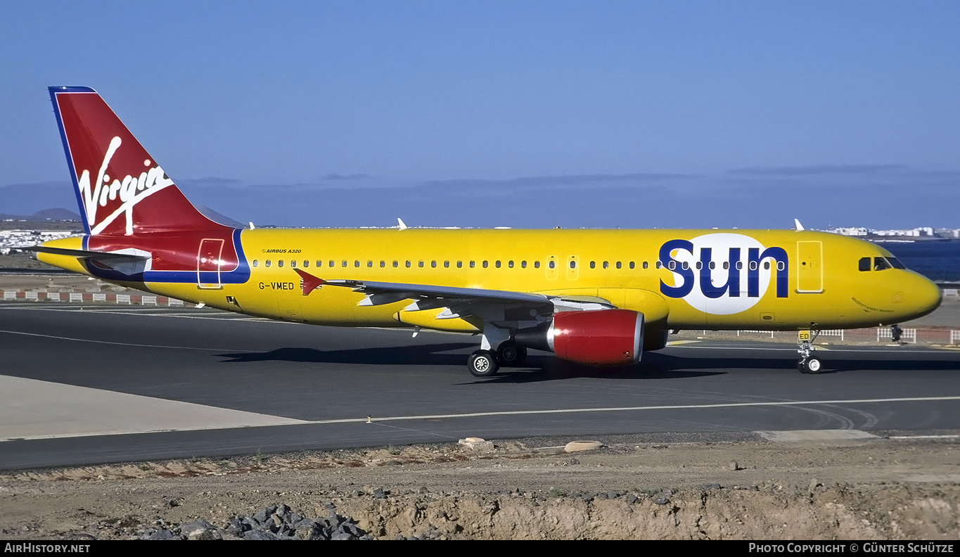 Aircraft Photo of G-VMED | Airbus A320-214 | Virgin Sun | AirHistory.net #198291