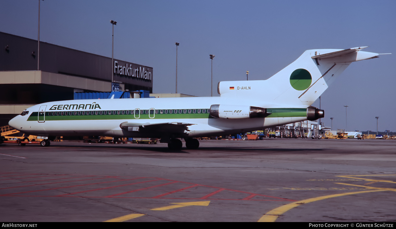 Aircraft Photo of D-AHLN | Boeing 727-81 | Germania | AirHistory.net #198339