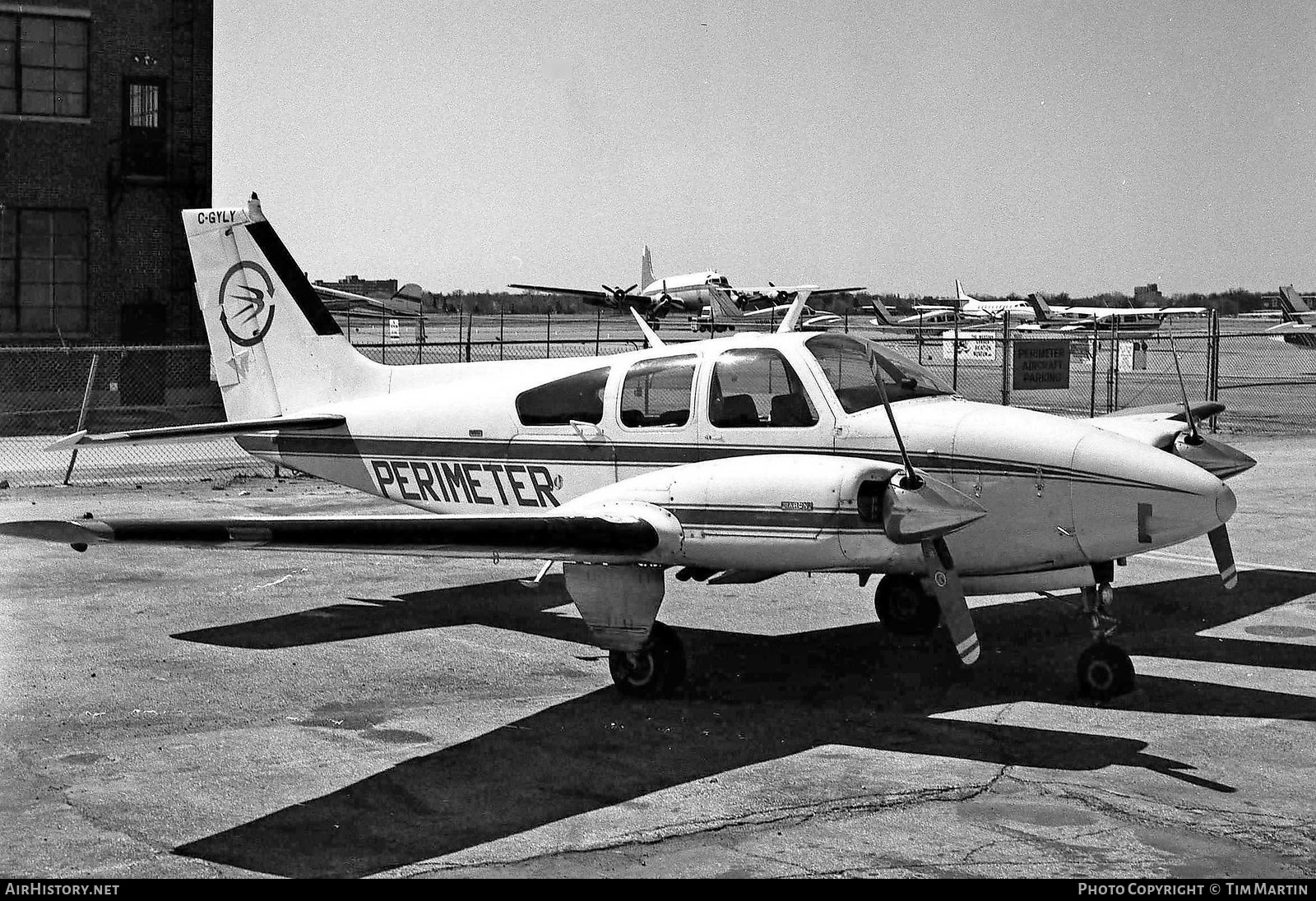 Aircraft Photo of C-GYLY | Beech B55 Baron (95-B55) | Perimeter Airlines | AirHistory.net #198394