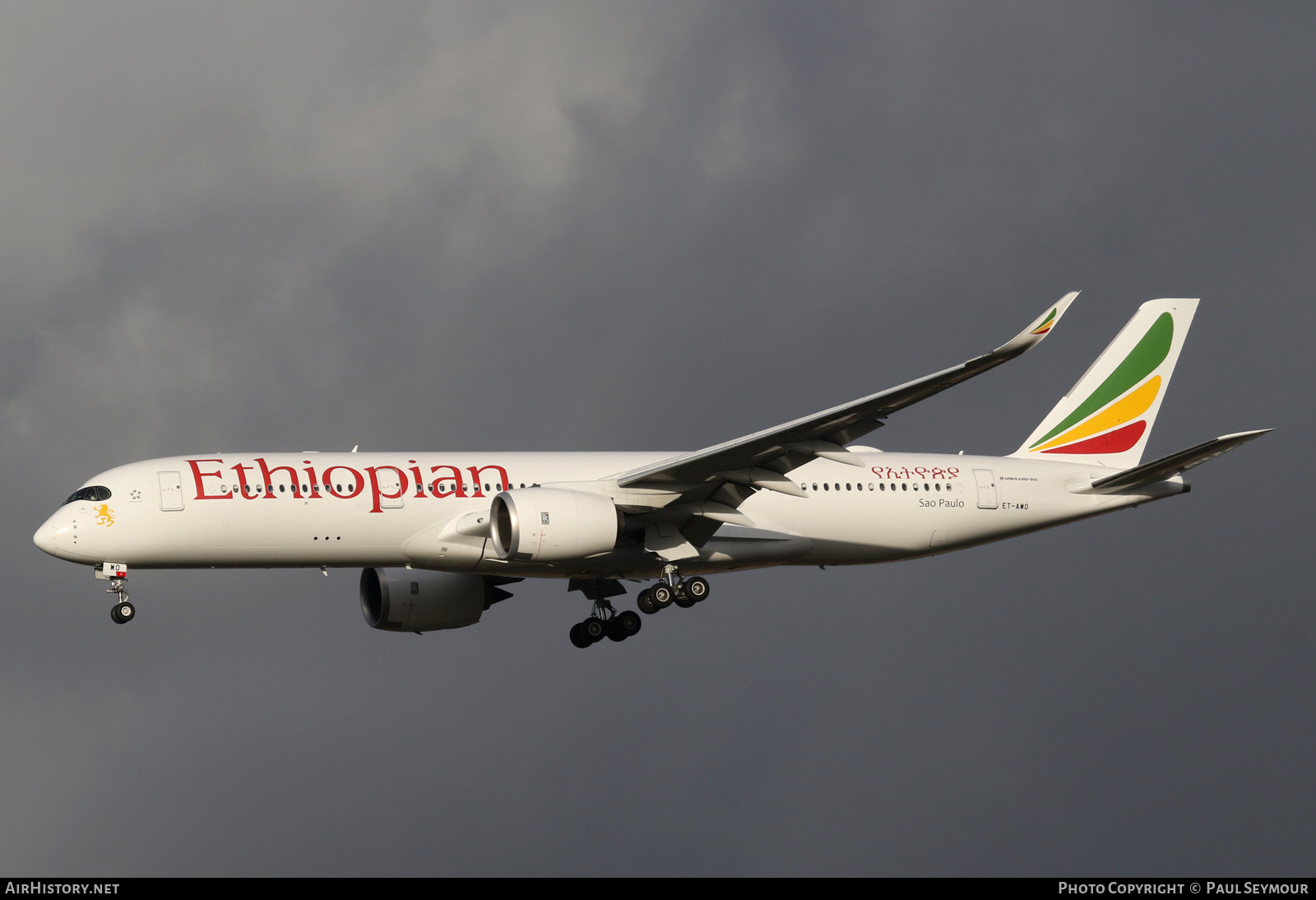 Aircraft Photo of ET-AWO | Airbus A350-941 | Ethiopian Airlines | AirHistory.net #198411