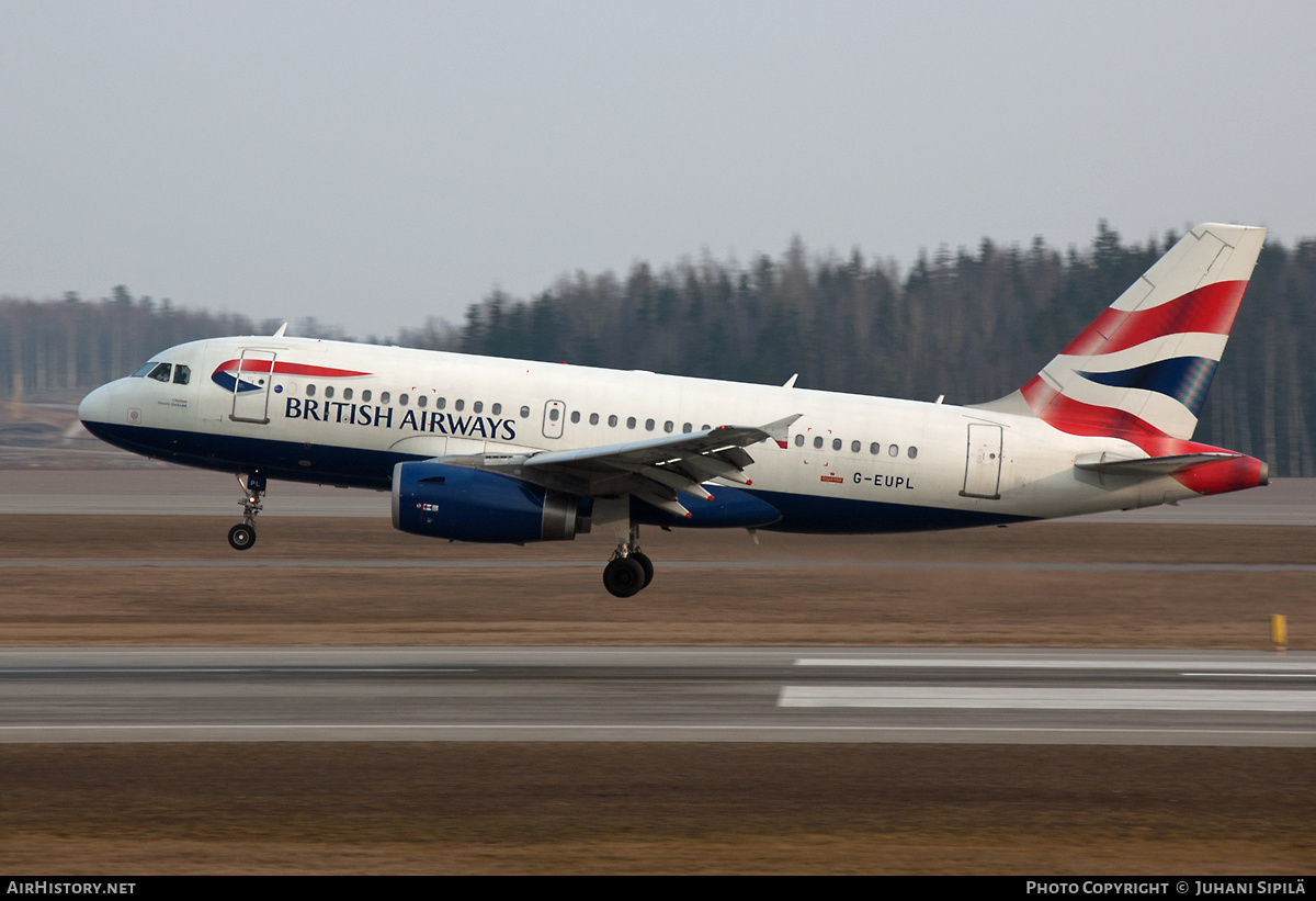 Aircraft Photo of G-EUPL | Airbus A319-131 | British Airways | AirHistory.net #198418