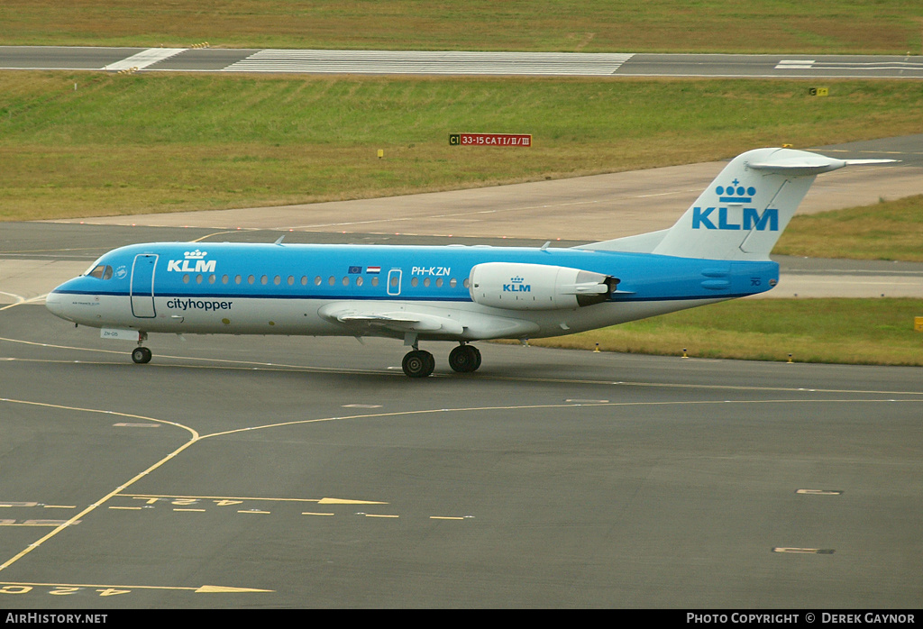 Aircraft Photo of PH-KZN | Fokker 70 (F28-0070) | KLM Cityhopper | AirHistory.net #198478