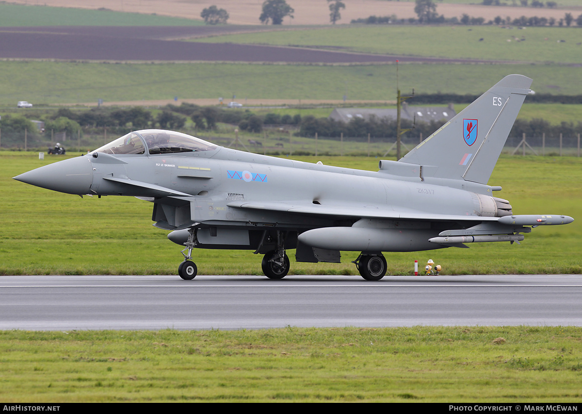 Aircraft Photo of ZK317 | Eurofighter EF-2000 Typhoon FGR4 | UK - Air Force | AirHistory.net #198539