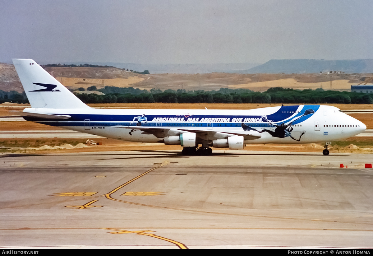 Aircraft Photo of LV-YPC | Boeing 747-212B | Aerolíneas Argentinas | AirHistory.net #198549