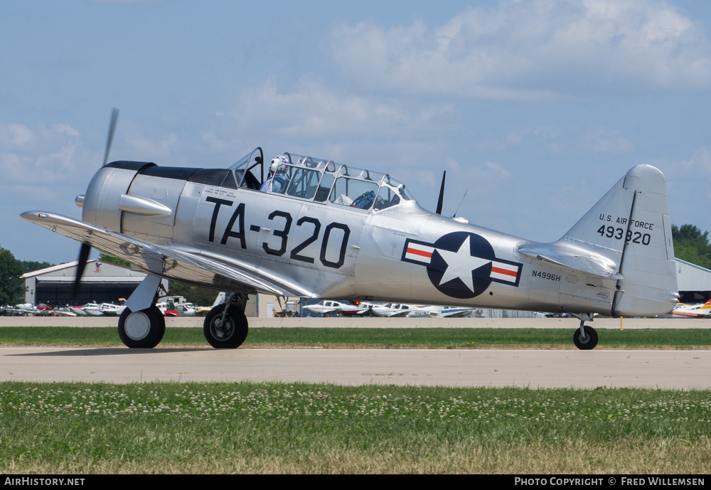 Aircraft Photo of N4996H / 49-3320 | North American T-6G Texan | USA - Air Force | AirHistory.net #198561