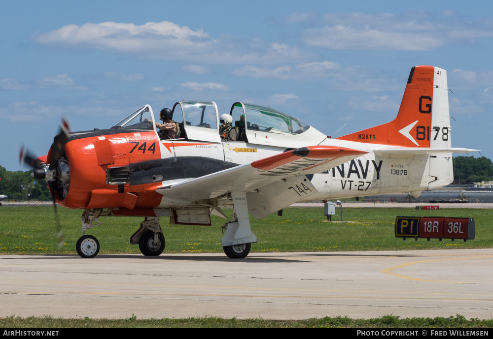 Aircraft Photo of N28TY / 138178 | North American T-28B Trojan | USA - Navy | AirHistory.net #198562