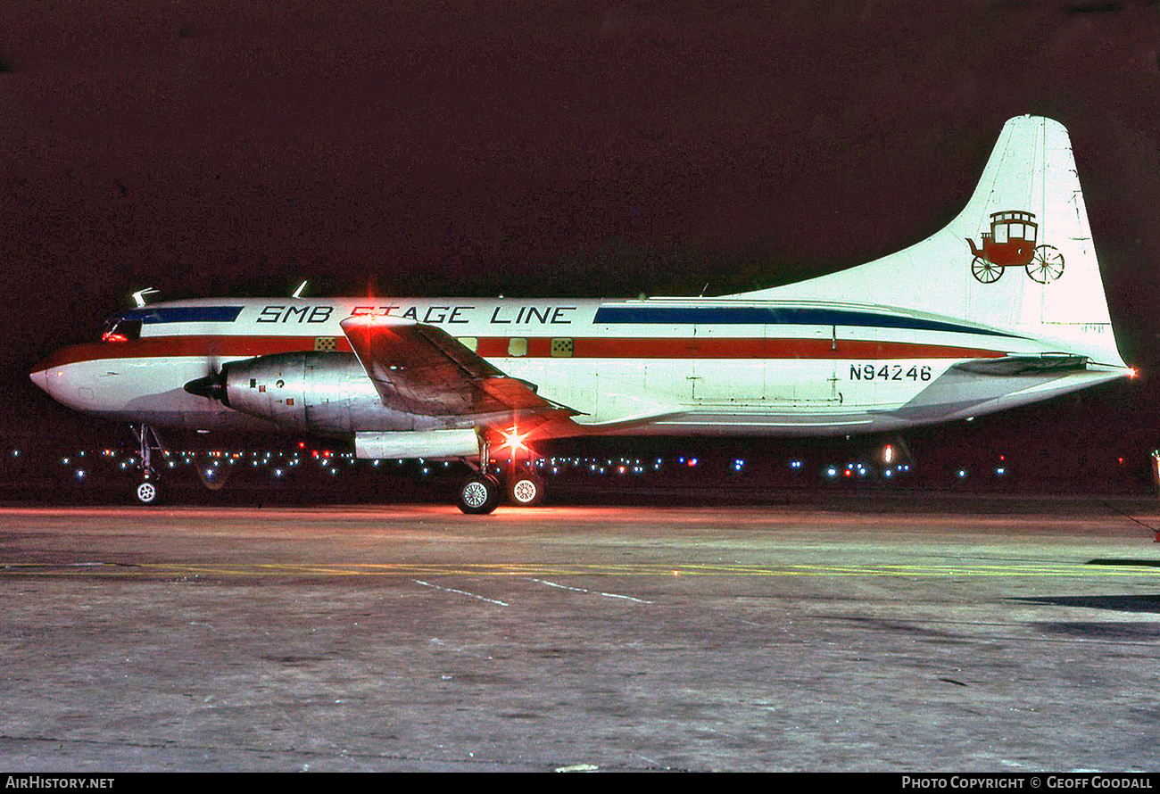 Aircraft Photo of N94246 | Convair 600 | SMB Stage Line | AirHistory.net #198597