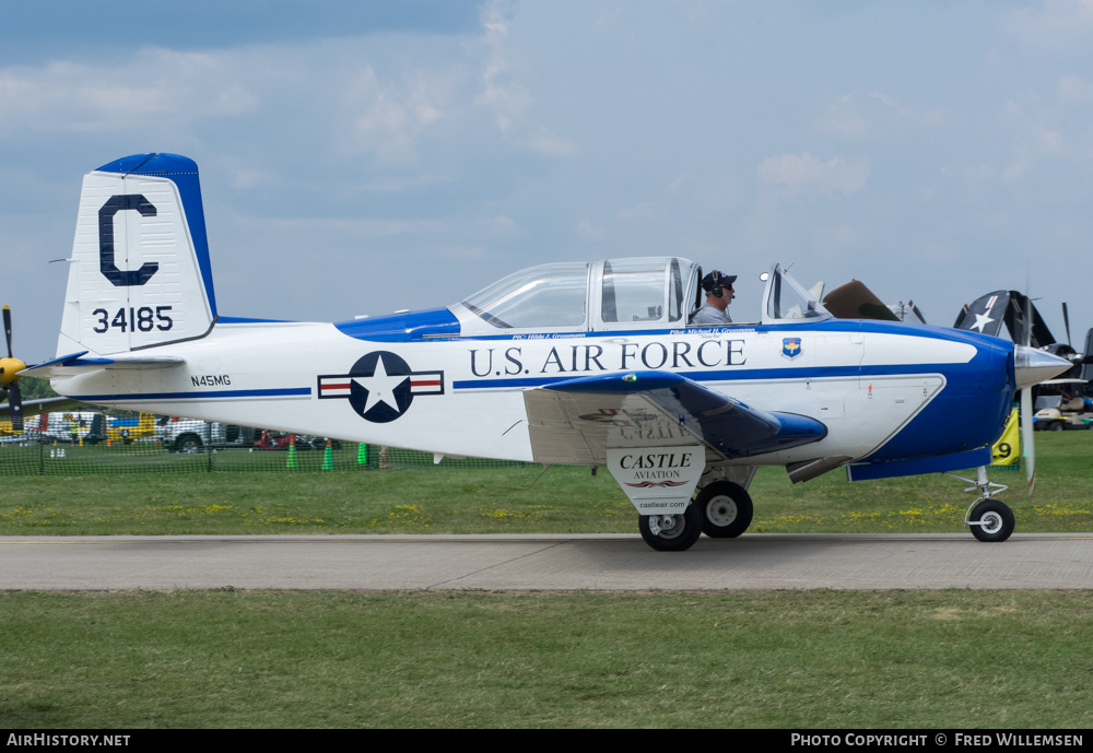 Aircraft Photo of N45MG / 34185 | Beech T-34A Mentor | Castle Aviation | USA - Air Force | AirHistory.net #198605