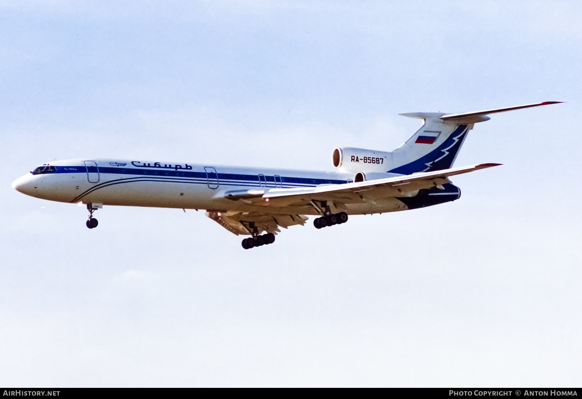 Aircraft Photo of RA-85687 | Tupolev Tu-154M | Sibir - Siberia Airlines | AirHistory.net #198660