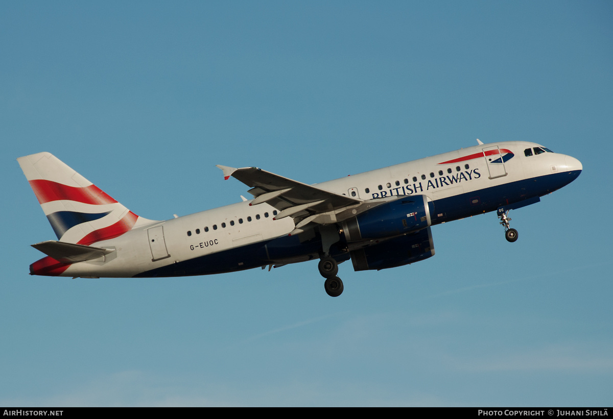 Aircraft Photo of G-EUOC | Airbus A319-131 | British Airways | AirHistory.net #198662
