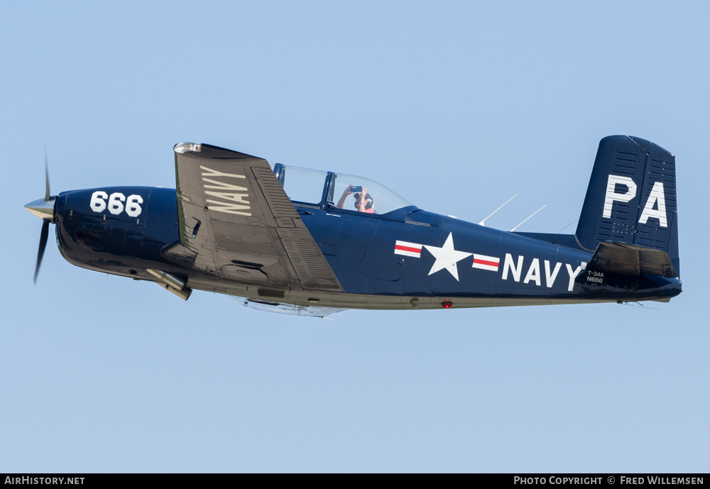 Aircraft Photo of N666 | Beech T-34A Mentor | USA - Navy | AirHistory.net #198698