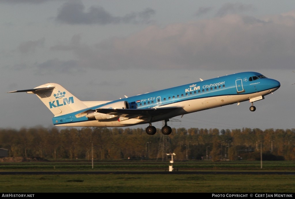 Aircraft Photo of PH-KZU | Fokker 70 (F28-0070) | KLM Cityhopper | AirHistory.net #198706