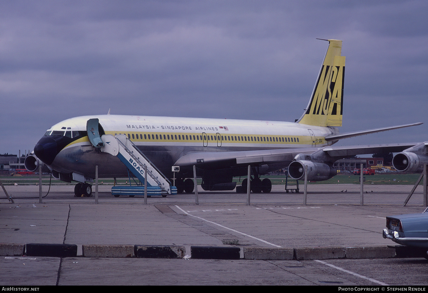 Aircraft Photo of 9V-BBA | Boeing 707-312B | Malaysia-Singapore Airlines - MSA | AirHistory.net #198746