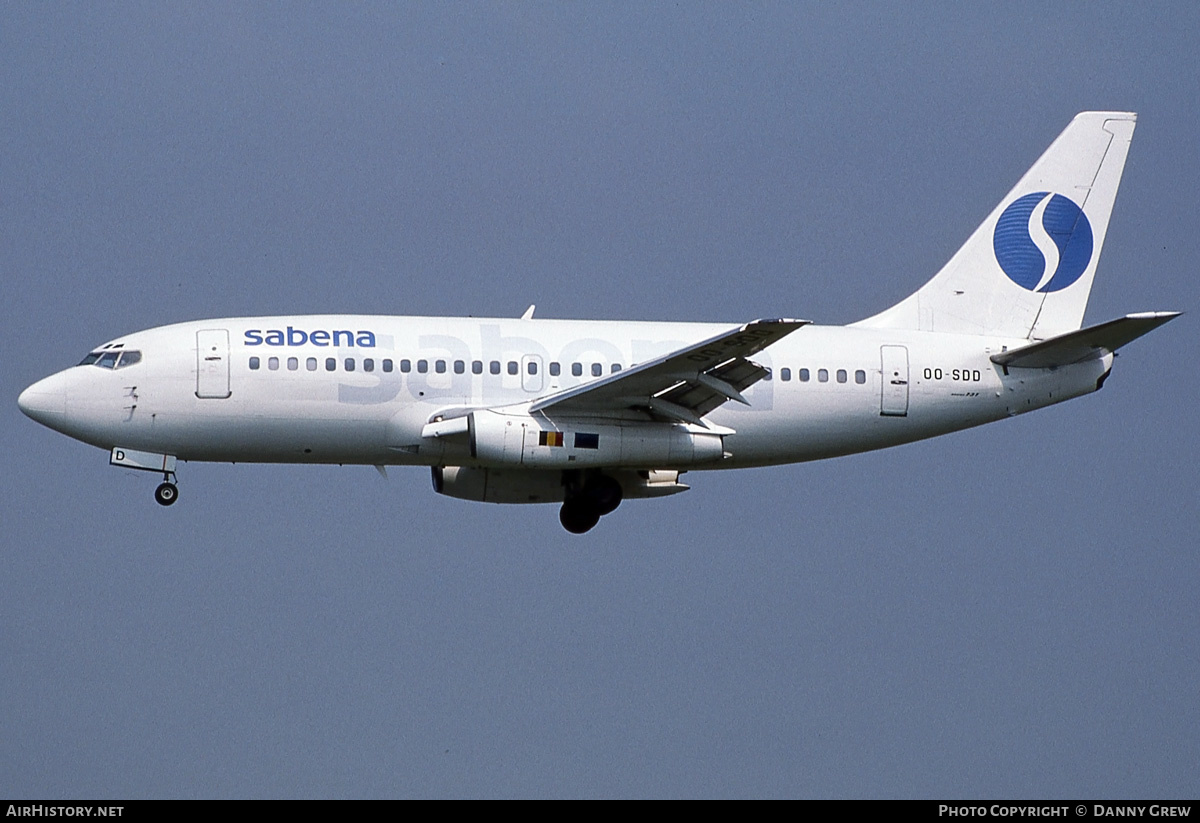 Aircraft Photo of OO-SDD | Boeing 737-229/Adv | Sabena | AirHistory.net #198752