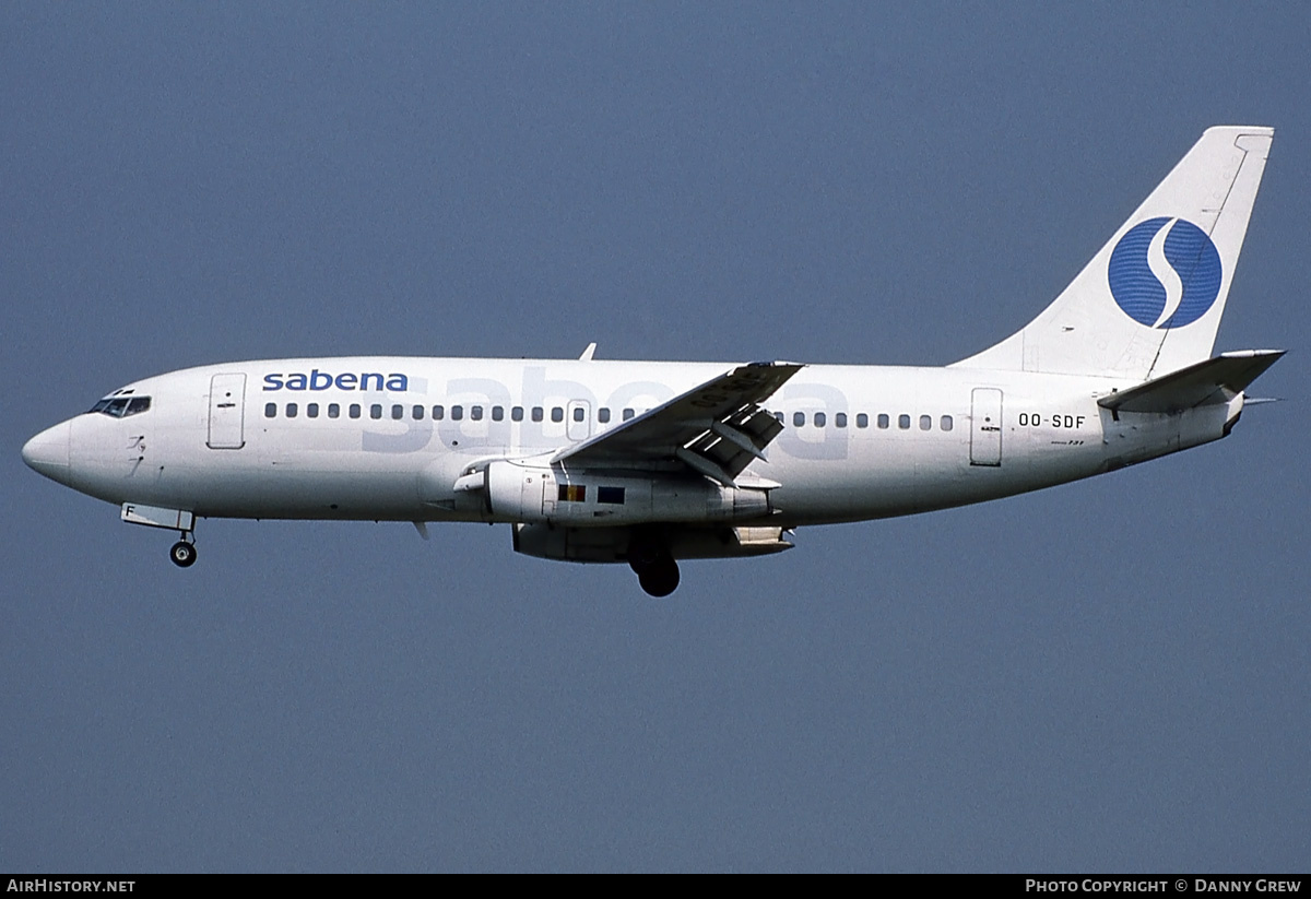 Aircraft Photo of OO-SDF | Boeing 737-229/Adv | Sabena | AirHistory.net #198769