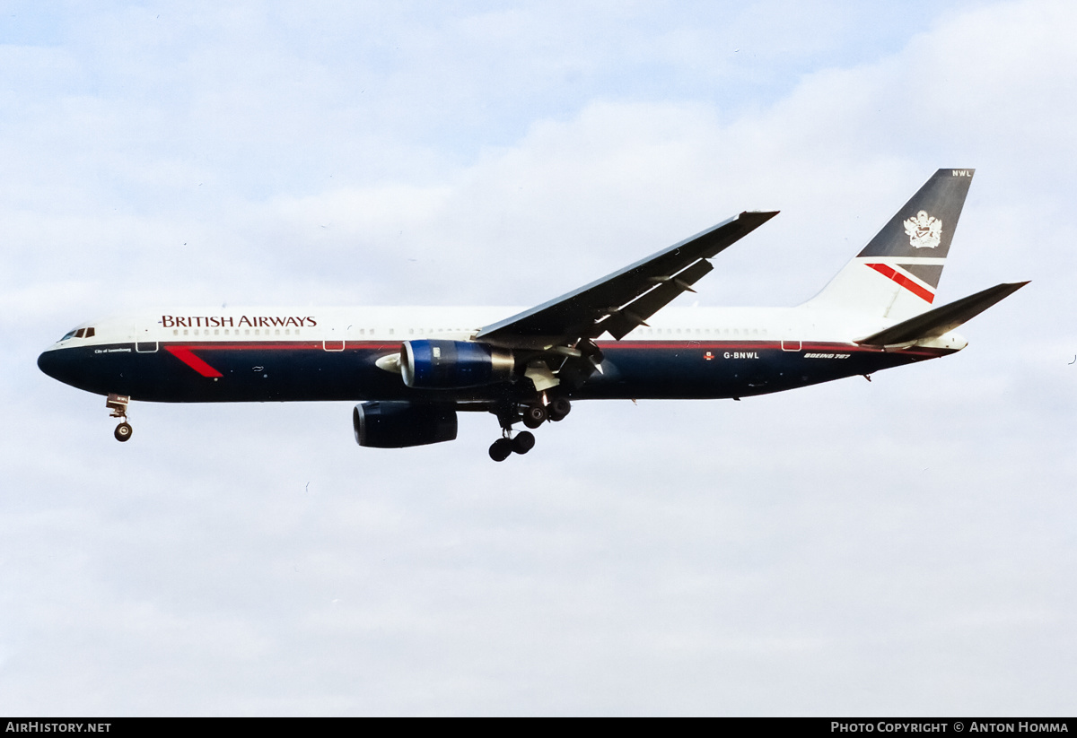 Aircraft Photo of G-BNWL | Boeing 767-336/ER | British Airways | AirHistory.net #198773