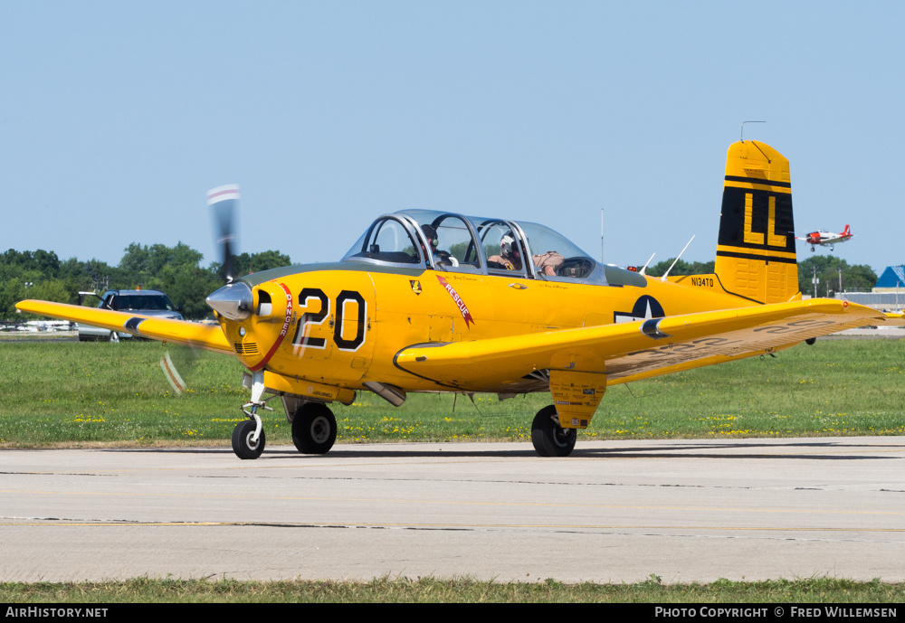 Aircraft Photo of N134TD / 140745 | Beech T-34B Mentor | USA - Navy | AirHistory.net #198799